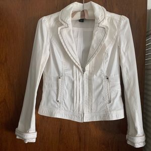 Gorgeous White House Black Market Cream Jacket.